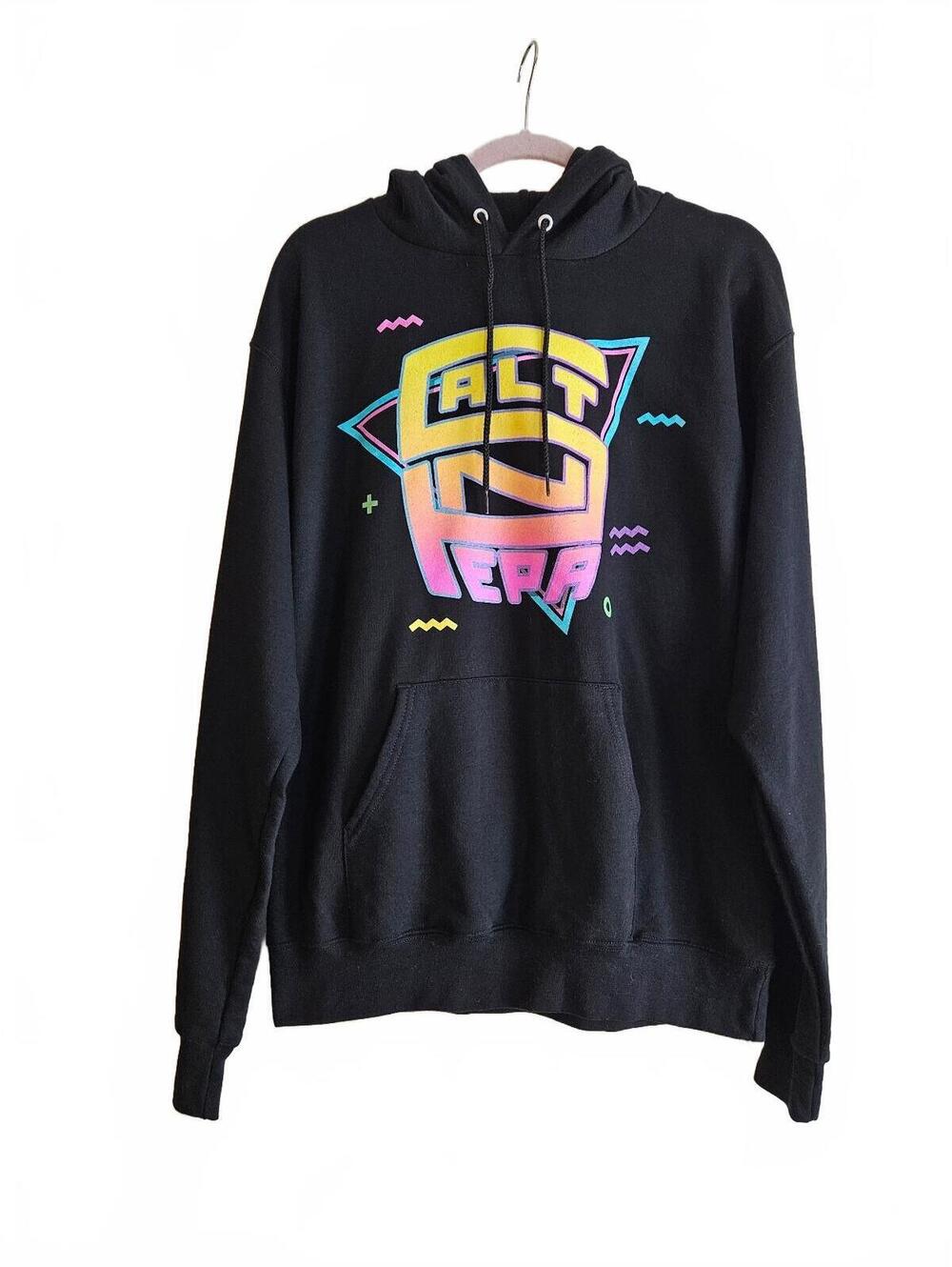 Champion 80s/90s Retro Salt-N-Pepa Black Pullover Hoodie-M-Iconic Hip Hop Group